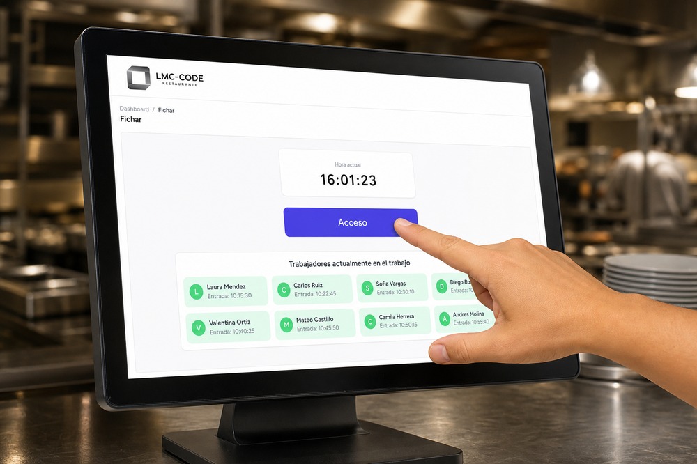 Horarios y fichaje de trabajadores para restaurantes